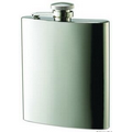 8 Oz. Shiny Rimless Stainless Steel Flask